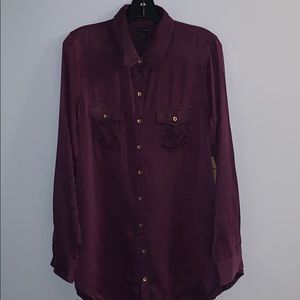 100% silk True Religion Button Down